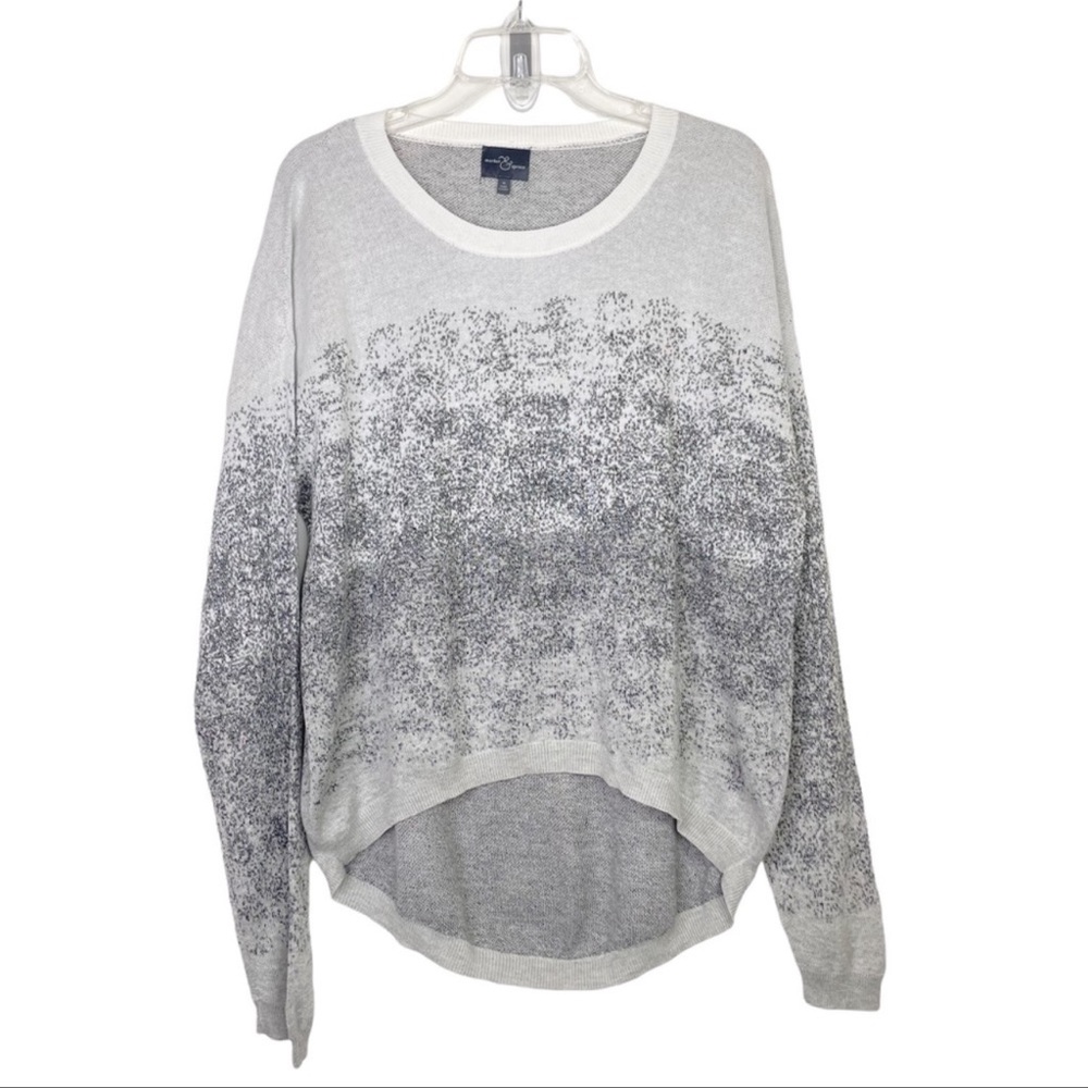 Market & Spruce: Black, White & Gray Sweater